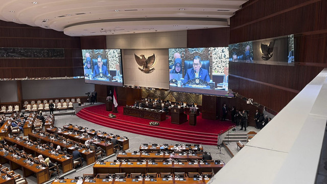 DPR gelar Rapat paripurna penutupan masa sidang IV tahun sidang 2024-2025, Kamis (24/7/2025). Foto: Haya Syahira/kumparan
