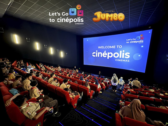 Cinepolis Cinemas mengajak 13.900 anak-anak dari berbagai latar belakang untuk menyaksikan film JUMBO. Foto: Istimewa