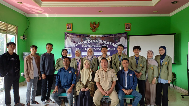 Moment Peresmian Kegiatan PkM unida bogor 2025 di Desa Sukatani 