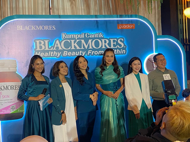 Peluncuran Blackmores Ultimate Vibrant Skin di Orasa Gafoy, Summarecon Mall Kelapa Gading, Jakarta Utara, Kamis (17/7/2025). Foto: Judith Aura/kumparan
