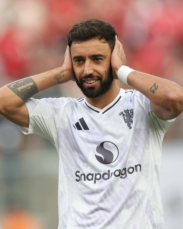 Selebrasi Bruno Fernandes usai bikin gol. Dok: Instagram @manchesterunited