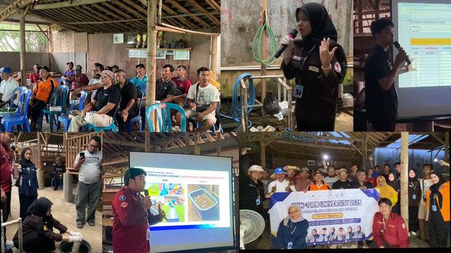 Mahasiswa KKNT IPB di Desa Polokarto, Sukaharjo. (Dok. Istimewa)