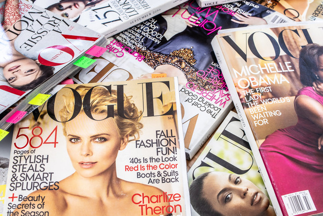 Ilustrasi majalah Vogue. Foto: Shutterstock