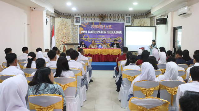 PWI Kabupaten Sekadau menggelar seminar di Hotel Vinca Borneo, Senin, 28 Juli 2025. Foto: Dok. PWI Kabupaten Sekadau