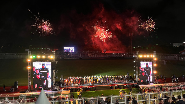 Launching tim Bhayangkara Presisi Lampung FC di Stadion Sumpah Pemuda, PKOR, Way Halim, Bandar Lampung. | Foto: Sinta Yuliana/Lampung Geh