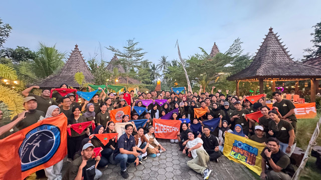 Peluncuran EIGERIAN Yogyakarta pada Minggu (27/7) di halaman Sibu Resto di Ngaglik, Sleman. Foto: Arif UT/Pandangan Jogja