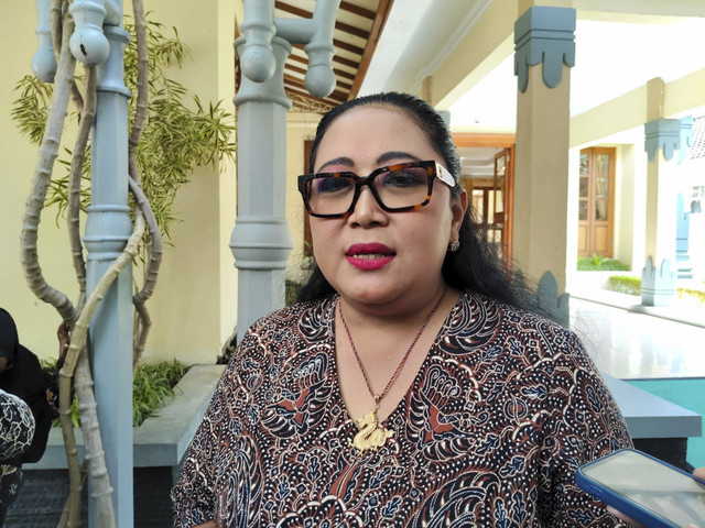 Bupati Gunungkidul Endah Subekti Kuntariningsih saat di Kepatihan Pemda DIY, Selasa (29/7/2025). Foto: Arfiansyah Panji Purnandaru/kumparan