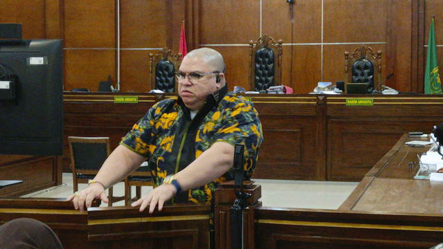 Pembacaan pleidoi pengacara Razman Arif Nasution di Pengadilan Negeri Jakarta Utara, Selasa (29/7/2025).
 Foto: Aprilandika Pratama/kumparan