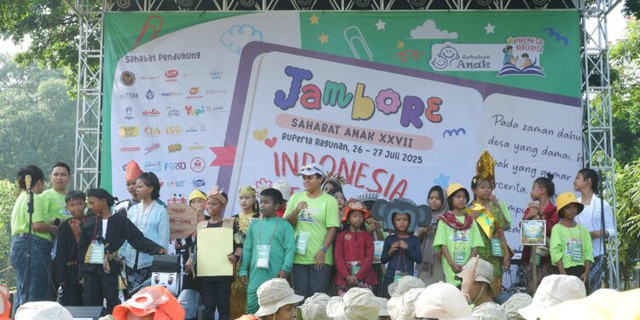 Kegiatan Jambore Sahabat Anak Nasional XXVII pada tanggal 26-27 Juli 2025 di Bumi Perkemahan Ragunan, Jakarta.