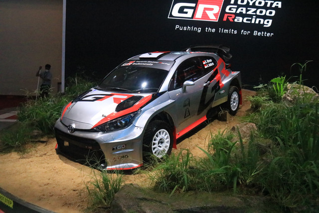 Toyota GR Yaris Rally 2 di GIIAS 2025. Foto: Syahrul Ghiffari/kumparan