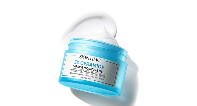 Produk Skintific apa saja. Foto adalah 5X Ceramide Barrier Moisturizer Gel. Sumber: Shopee/SKINTIFIC Official Store