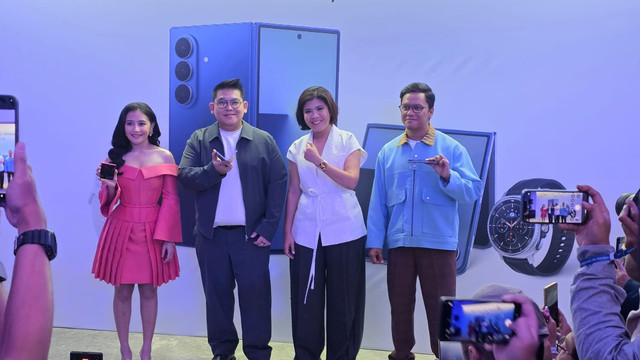 Samsung Galaxy Z Fold 7 dan Z Flip 7 resmi meluncur di Indonesia. Foto: kumparan/Aditya Panji Rahmanto