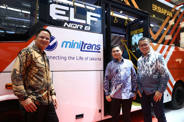 Bus Isuzu ELF NQR B armada baru Minitrans Transjakarta. Foto: dok. IAMI