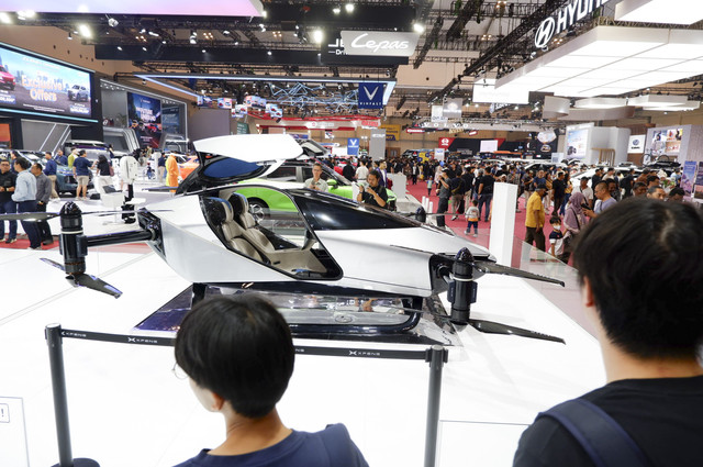 Suasana booth Xpeng di GIIAS 2025. Foto: Fitra Andrianto/kumparan