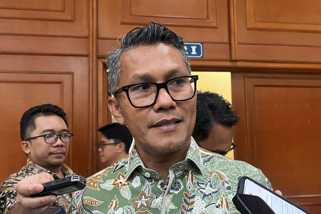Juru Bicara Kemenperin Febri Hendri Antoni Arif di Kantor Kemenperin, Jakarta, Kamis (31/7/2025). Foto: Widya Islamiati/kumparan