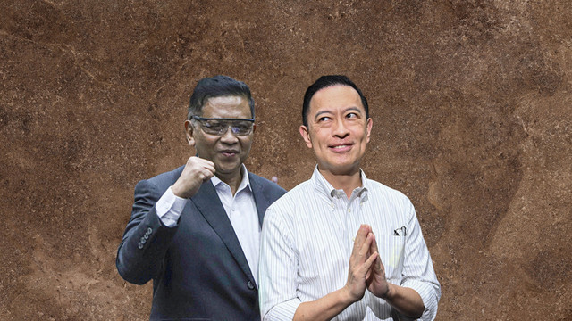 Hasto Kristiyanto dan Thomas Lembong. Foto: kumparan