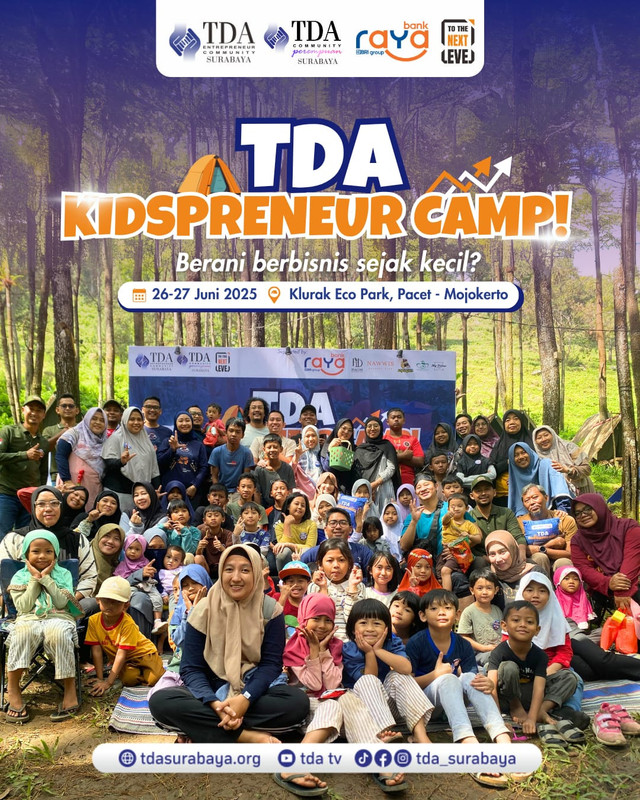 TDAP Surabaya Gelar Kidspreneur Camp, Edukasi Anak Jadi Pebisnis Cilik