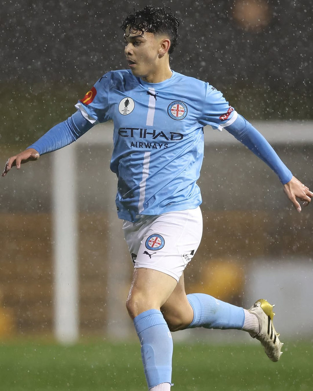 Mat Baker menjalani debut profesional di Australia bersama Melbourne City. Foto: Instagram/@melbournecity