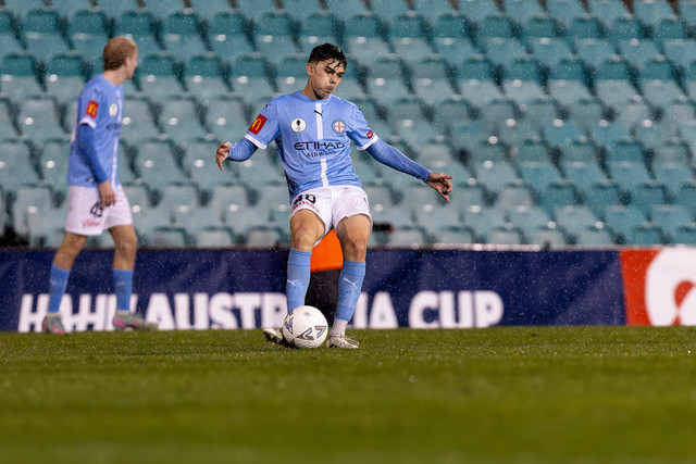Mat Baker menjalani debut profesional di Australia bersama Melbourne City. Foto: Dok. Melbourne City FC
