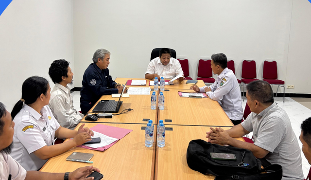 Rapat koordinasi pengukuran yang digelar Kantah Sekadau. Foto: Dok. Kantah Sekadau