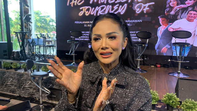 Krisdayanti dalam Konferensi Pers Konser The Journey Of Dwiki Dharmawan. Foto: Dok: Istimewa