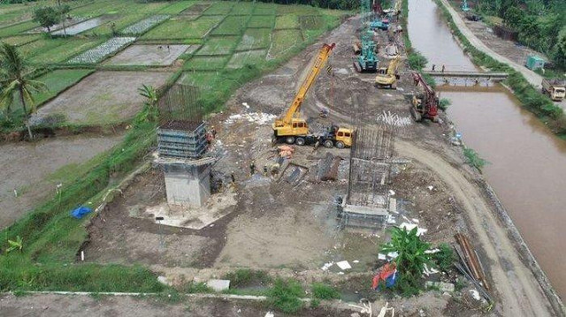 Ilustrasi pembangunan jalan tol di Sleman. Foto: PT Jasamarga Jogja-Bawen