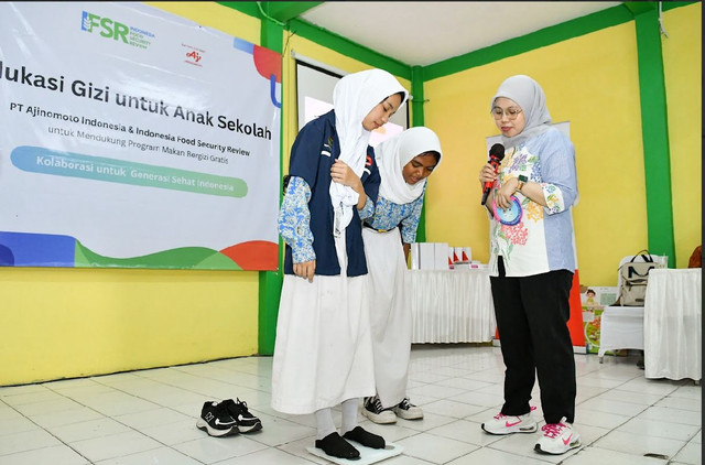 Acara 'Edukasi Gizi Menu MBG' di salah satu sekolah di Ciputat, Tangerang Selatan. Foto: Dok. Istimewa