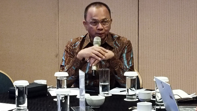 Direktur Jenderal Pengelolaan Kelautan Kementerian Kelautan dan Perikanan, Ahmad Koswara, dalam bincang bersama wartawan di kawasan Jakarta Pusat, Jumat (1/8). Foto: Muhammad Fhandra/kumparan