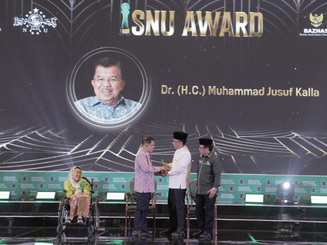 Wakil Presiden ke 10 dan 12 mendapatkan penghargaan sebagai Bapak Rekonsiliasi Nasional