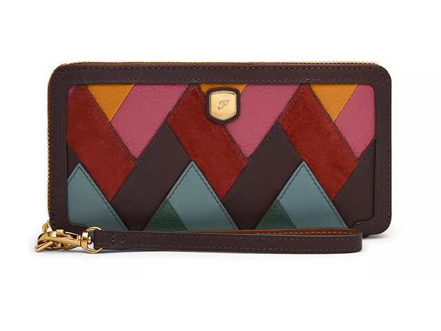 Perbedaan dompet Fossil asli dan palsu. Foto adalah Fossil Lennox Zip Continental Wallet. Sumber: fossil.co.id.