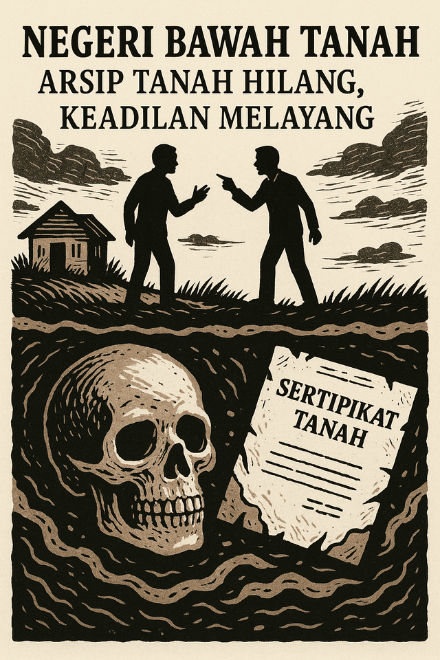 Ilustrasi kondisi sertifikat tanah/arsip tanah