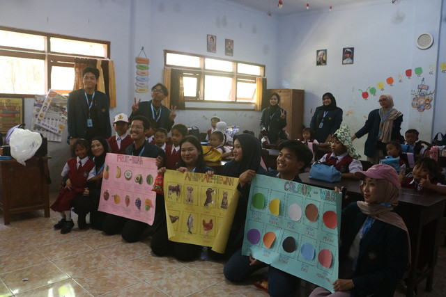 Foto Kegiatan Sosialisasi Bahasa Inggris di SDN 03 Sitiarjo