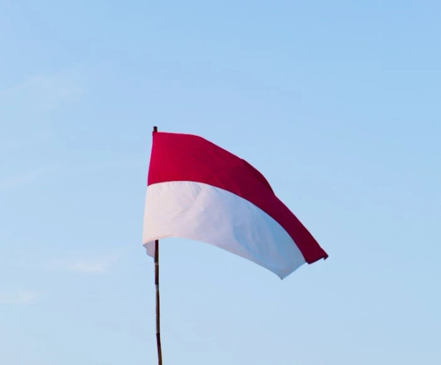 Ilustrasi aturan pemasangan bendera Merah Putih. Foto: Unsplash/James Tiono