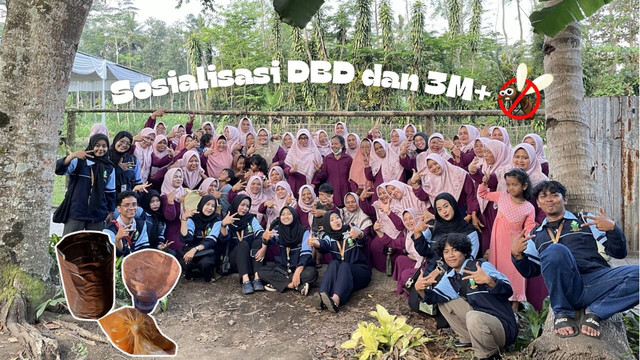 Sosialisai DBD dan 3M plus di desa Klero, Tengaran, Kab Semarang