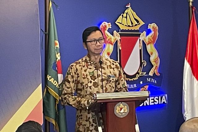 Direktur Jenderal Perundingan Perdagangan Internasional Kementerian Perdagangan, Djatmiko Bris Witjaksono di kantor Kamar Dagang dan Industri (Kadin) Indonesia, Jakarta Selatan, Senin (4/8/2025). Foto: Najma/kumparan