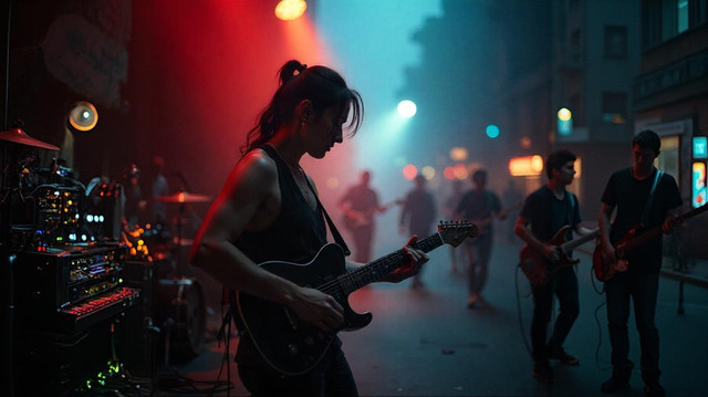 Ilustrasi Musisi di Ruang Publik: Image generated by Freepik