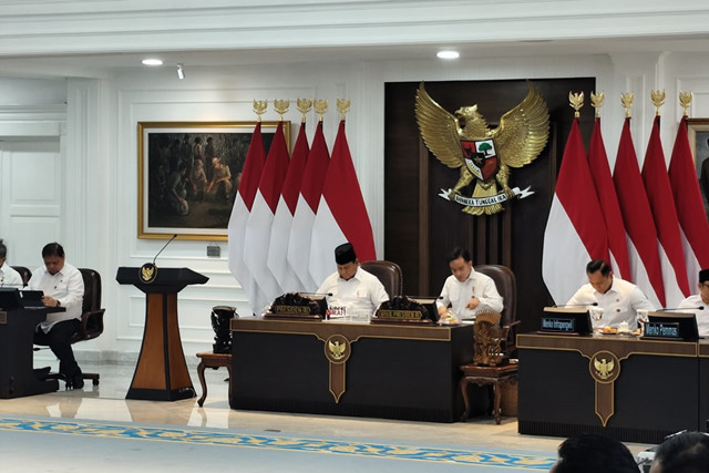 Suasana Sidang Kabinet Paripurna (SKP) di Istana Kepresidenan, Jakarta, pada Rabun(6/8/2025). Foto: Luthfi Humam/kumparan