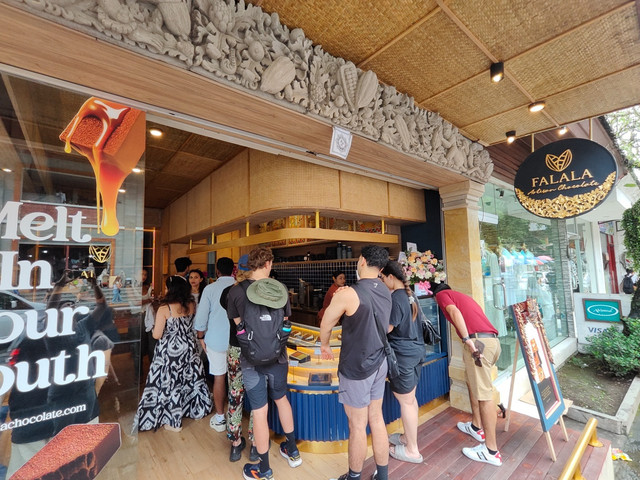 Falala membuka gerai eksklusif bertajuk Falala Artisan Chocolate Ubud. (ist)