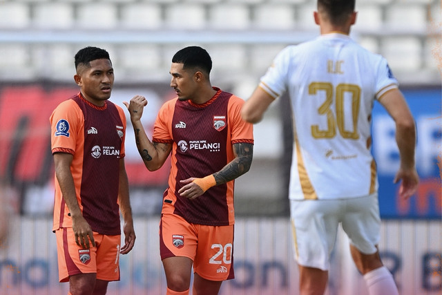 Borneo FC melawan Bhayangkara Presisi Lampung FC saat pertandingan BRI Super League 2025/2026 di Stadion Segiri, Samarinda, Kalimantan Timur, Jumat (8/8/2025). Foto: Dok. Borneo FC