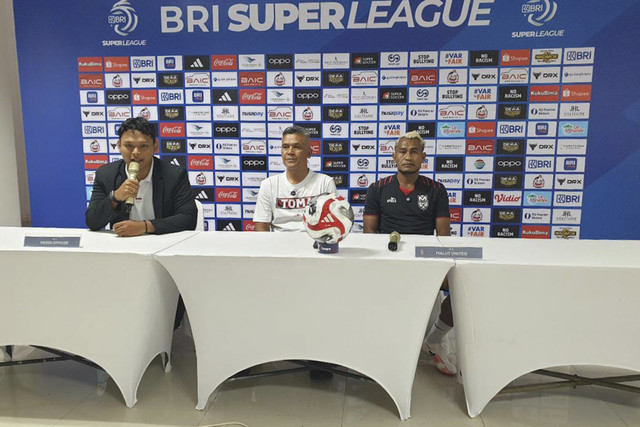 Koferensi pers Malut United jelang lawan Dewa United di Super League. Foto: Dok. Dewa United