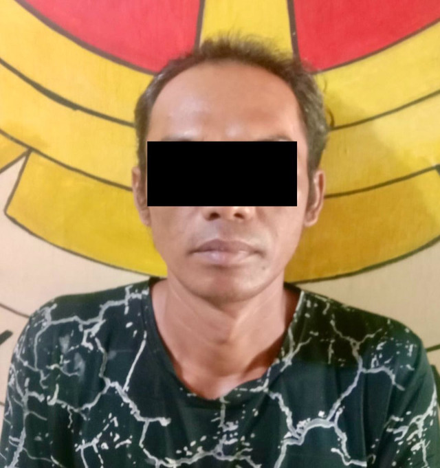 Pelaku Kekerasan Dalam Rumah Tangga yang berhasil diamankan. | Foto: Dok Humas Polres Lampung Tengah