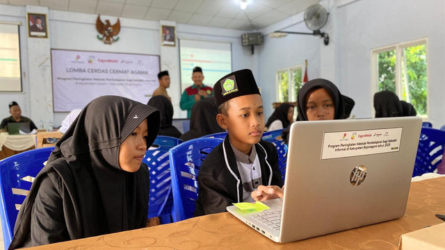 Lomba Cerdas Cermat Agama (CCA) yang diselenggarakan oleh ExxonMobil Cepu Limited (EMCL) di Bojonegoro. Jumat (08/08/2025) (Aset: Istimewa)