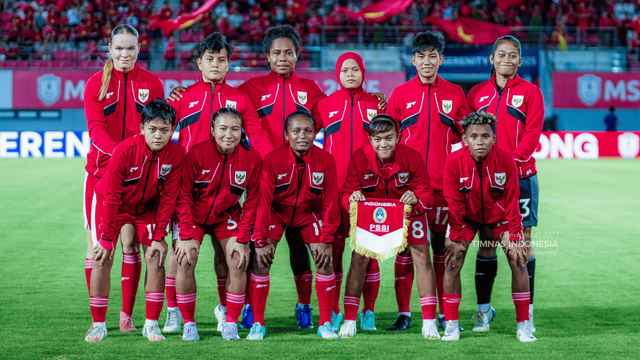 Timnas Wanita Indonesia saat menghadapi Vietnam di Piala AFF Wanita 2025, Sabtu (9/8). Foto: PSSI