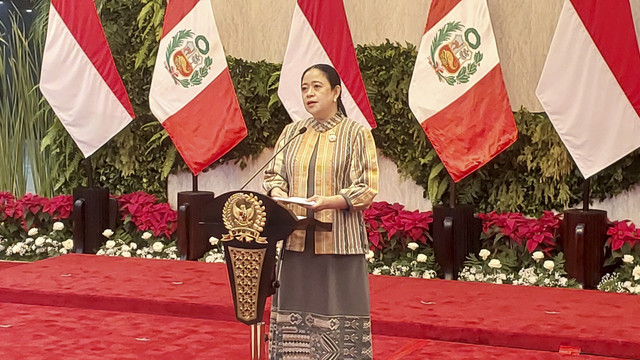 Ketua DPR RI Puan Maharani di Kompleks Parlemen, Senayan, Jakarta, Senin (11/8/2025). Foto: Haya Syahira/kumparan