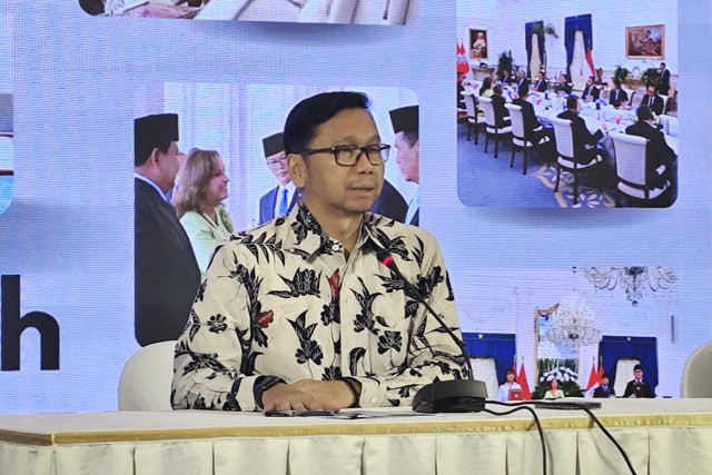 Direktur Jenderal (Dirjen) Perundingan Perdagangan Internasional Kemendag Djatmiko Bris Witjaksono di Kantor Kemendag, Jakarta, Selasa (12/8/2025). Foto: Widya Islamiati/kumparan