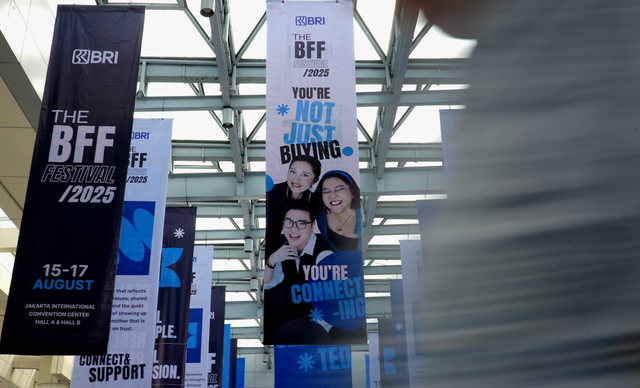 BRI ikut berpartisipasi pada Beauty, Fashion, and Fragrance Festival 2025 yang akan berlangsung pada 15–17 Agustus 2025 di Jakarta International Convention Center (JICC), Hall A & Hall B, Jl. Gatot Subroto, Jakarta Pusat. Foto: Dok. BRI 