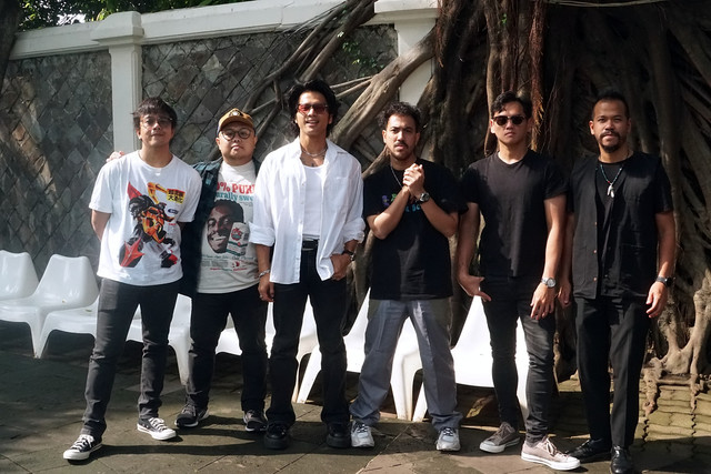 Band Nidji berkunjung ke Kumparan, Rabu (13/8/2025). Foto: Febria Adha Larasati/kumparan