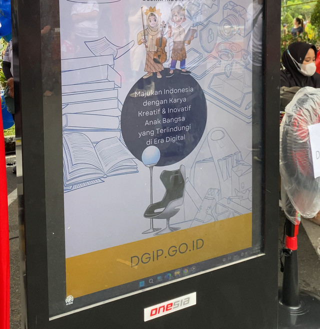 Website DGIP yang bisa diakses pengusaha UMKM untuk mendapatkan Sertifikat Kekayaan Intelektual. Foto: Yulia Ramadhiyanti/HiPontianak