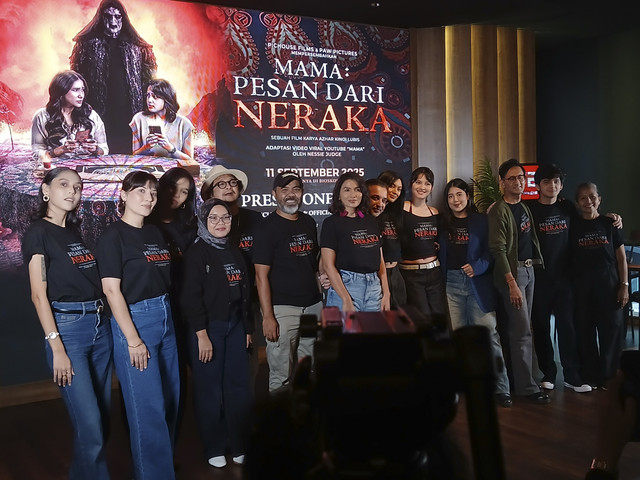 Konferensi pers film Mama: Pesan dari Neraka di MD Place, Setiabudi, Jakarta Selatan, Rabu (13/8/2025). Foto: Vincentius Mario/kumparan
