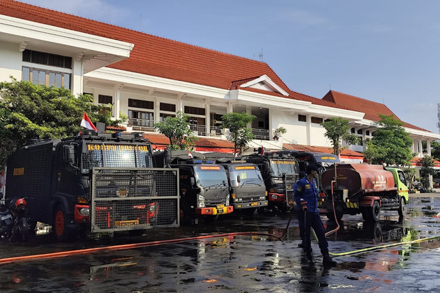 Suasana di Kawasan Kantor Bupati Pati, Kamis (14/8/2025). Foto: Intan Khansa/kumparan